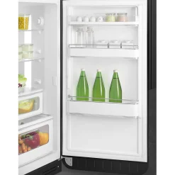 Smeg Jaren 50 Koel-Vriescombinatie Koelkast FAB30RBL5, zwart rechtsdraaiend
