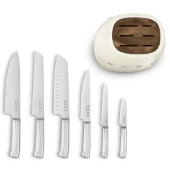 Smeg Messenblok inclusief Messenset KBSF02CR, crème