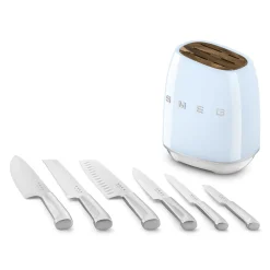 Smeg Messenblok inclusief Messenset KBSF02PB, pastelblauw