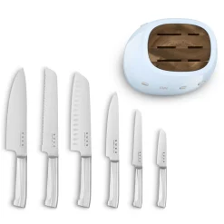 Smeg Messenblok inclusief Messenset KBSF02PB, pastelblauw