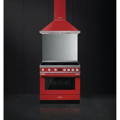 Smeg Portofino Inductiefornuis CPF9IPR, 90cm rood