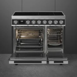 Smeg Portofino Inductiefornuis CPF92IMA, 90cm antraciet