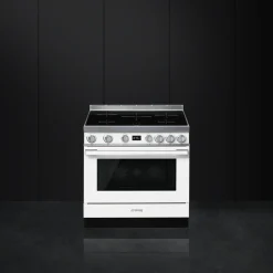 Smeg Portofino Inductiefornuis CPF9IPWH, 90cm wit