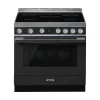 Smeg Portofino Inductiefornuis CPF9IPAN, 90cm antraciet