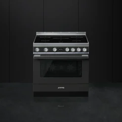 Smeg Portofino Inductiefornuis CPF9IPAN, 90cm antraciet