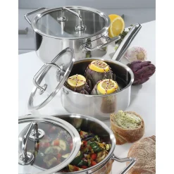 Spring Brigade Pannenset met Glasdeksels, 5-delig