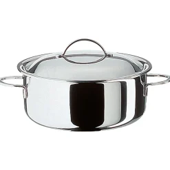 Spring Cristal Kookpan Laag met Deksel, 16cm