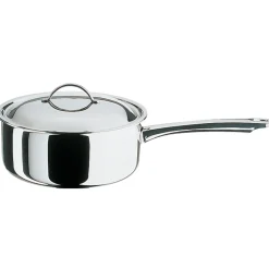 Spring Cristal Steelpan Laag met Deksel, 20cm