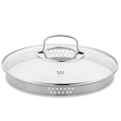 Steama by Korkmaz Downdraft Pannenset met Glasdeksels, 4-delig RVS