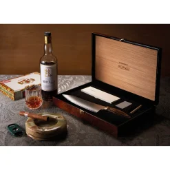 Suncraft Elegancia Giftset met Koksmes en Wetsteen 1000/3000, 4-delig