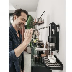 Superkop Handbediende Niet-Elektrische Espressomachine, rood