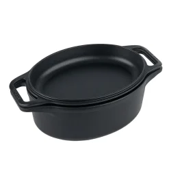 Victoria Gietijzeren Combo Cooker Ovaal, 31cm