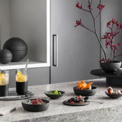 Villeroy & Boch Iconic La Petite Boule Serviesset, 5-delig zwart