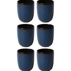 Villeroy & Boch Lave Beker, 0,4L bleu 6 stuks