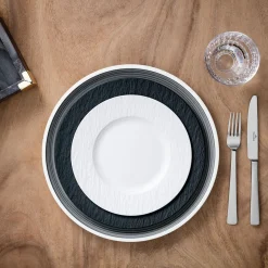 Villeroy & Boch Manufacture Rock Dinerbord, 27cm wit 6 stuks