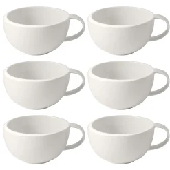 Villeroy & Boch New Moon Koffiekop, 0,3L wit 6 stuks