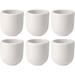 Villeroy & Boch New Moon Koffiebeker zonder Oor, 0,4L wit 6 stuks