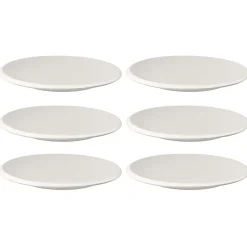 Villeroy & Boch New Moon Ontbijtbord, 24cm wit 6 stuks