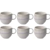 Villeroy & Boch Perlemor Beker met Oor, 0,35L sand 6 stuks