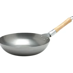 Voccelli Aziatische Wok Plaatstaal, 25cm