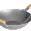 Voccelli Aziatische Wok Plaatstaal, 35cm