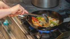 Voccelli Aziatische Wok Plaatstaal, 35cm