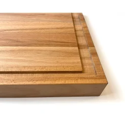 Voccelli Snijplank met Greep en Sapgeul, 40x30x4cm beukenhout
