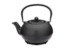 Weis Gietijzeren Theepot met Onderzetter, 1,7L zwart