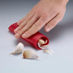Westmark Peel-Fix Knoflookpeller, rood siliconen