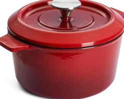 Woll Iron Braadpan, 24cm chili red