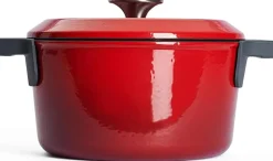Woll Iron Braadpan, 24cm chili red