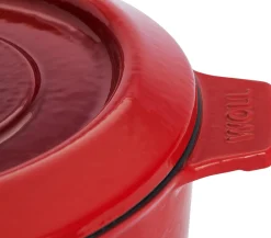 Woll Iron Braadpan Ovaal, 34x26cm chili red