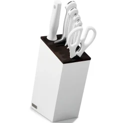 Wüsthof Classic White Messenblok inclusief Messenset 1090270601W, 7-delig wit