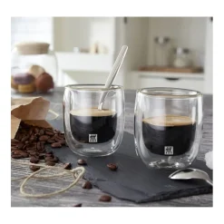 Zwilling Sorrento Espressoglazen Dubbelwandig, 0,08L 2 stuks